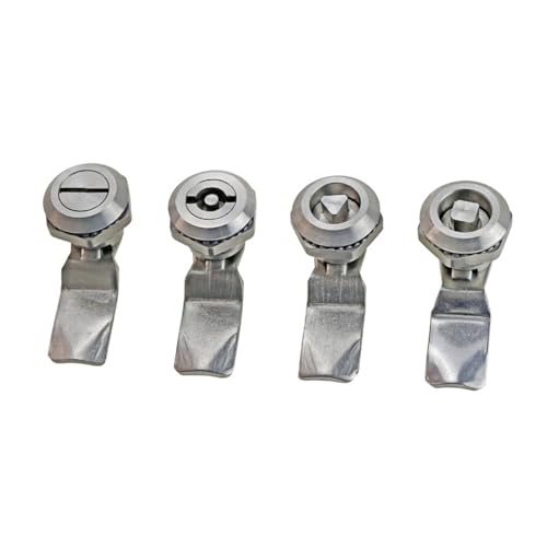 Triangle Lock 304 Stainless Steel Cam Lock Industrial Electric Box Special Lock Quarter Turn 1Pcs(MS705-4)