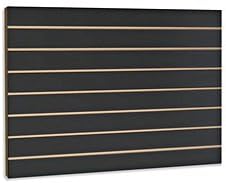 Only Hangers Black Slatwall Panels 24 Inch InchH x 48 Inch InchL Set of 2 Panels