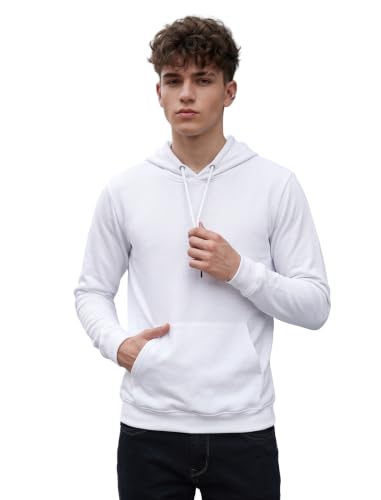 Image of HOODMASTER Unisex Fleece Hoodie Sweatshirt with Pockets Full Sleeves Regular Fit Solid Pattern Hooded Neck and Standard Length | Hoodies for Men & Women