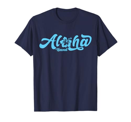 Aloha Hibiscus Flower Hawaii Hawaiian Islands Beach Surfing T-Shirt