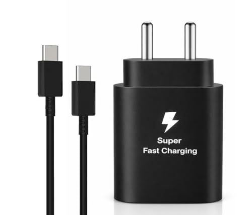 Image of 25W PD 3.0 Type C Superfast Charger Adapter for Samsung Galaxy M17|M07|M36|M06|A55|A35|F06|S25 fe|S22|S24|F36|F16|M35|S23|A06|iPhone|Tab S11| 25W by HESPA (SVXQ 6)