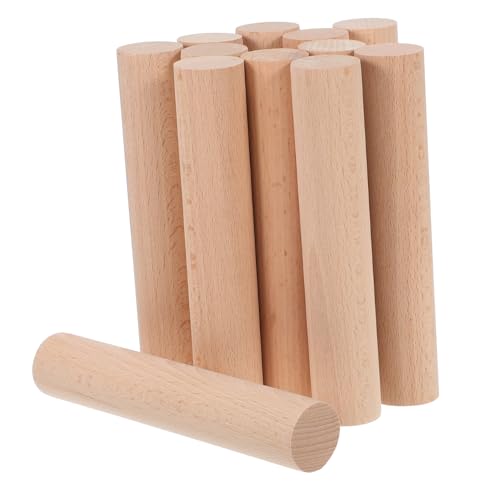 OSALADI 12pcs Dowel Rods Smooth Finish Craft Poles for Crafts Macrame Model Building and Rustic Decor