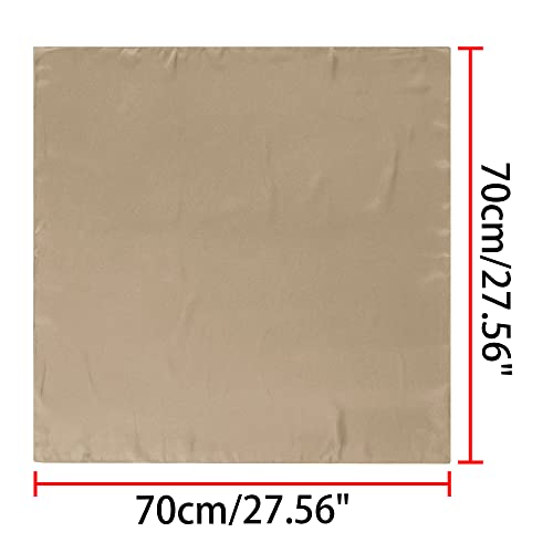 Allegra K 70cm Women Scarves Plain Solid Color Pure Square Kerchief Neck Scarf Neckerchief2