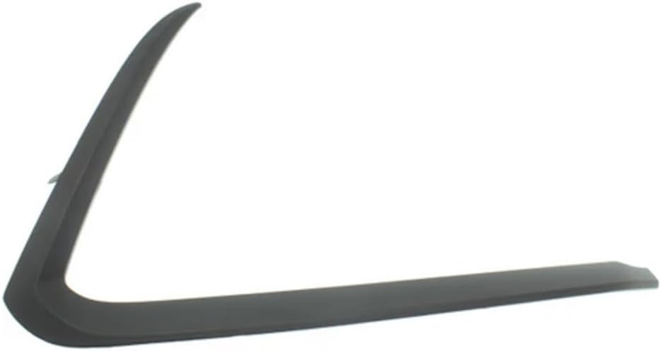 For Mazda CX-9 2016 17 18 19 20 21 2022 Bumper Molding Passenger Side | Front | Textured Black | Plastic | Replacement For MA1047102 | TK4850120A, S0721U201AP0N