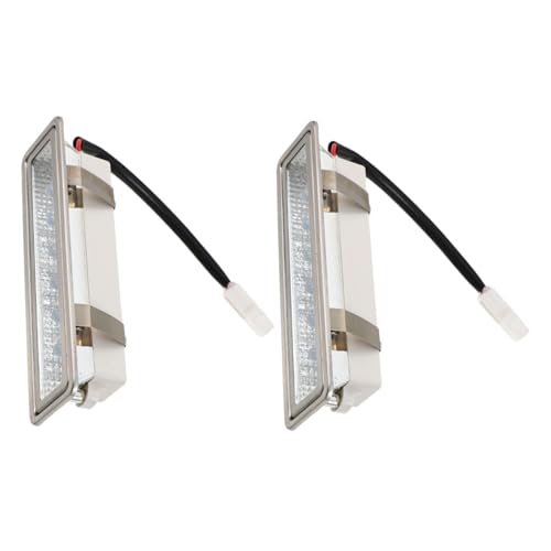 Installation facile ampoule LED hotte verre et aluminium éclairage blanc cuisine 2pcs