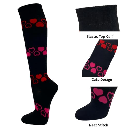 Image of SocksKnee Women Multi-Pack Colorful Variety Design Assorted Activewear Knee-High Stocking Socks, 9-11