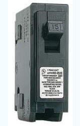 Circuit Breaker, 15 Amp, 1-Pole, HOM115 by Square D