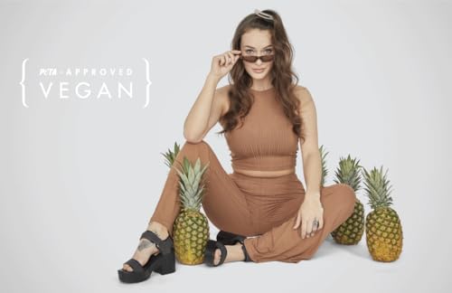 bego Women's Wedge Heel Platform Sandals Ankle Strap Open Toe Sandals Pineapple leather Vegan Heels Shoes4