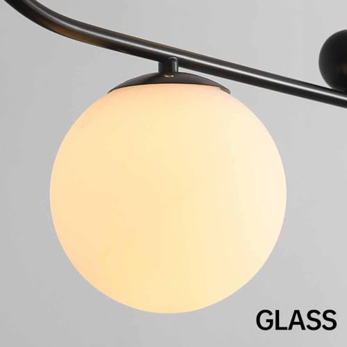 Lustre en verre doré pour illuminer votre îlot de cuisine - 8