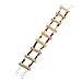 XEGZLH Bird Parrot Swing Ladder Bridge Wooden Chewing Toy Colorful Beads Hanging Cage Accessories for Macaws Finches
