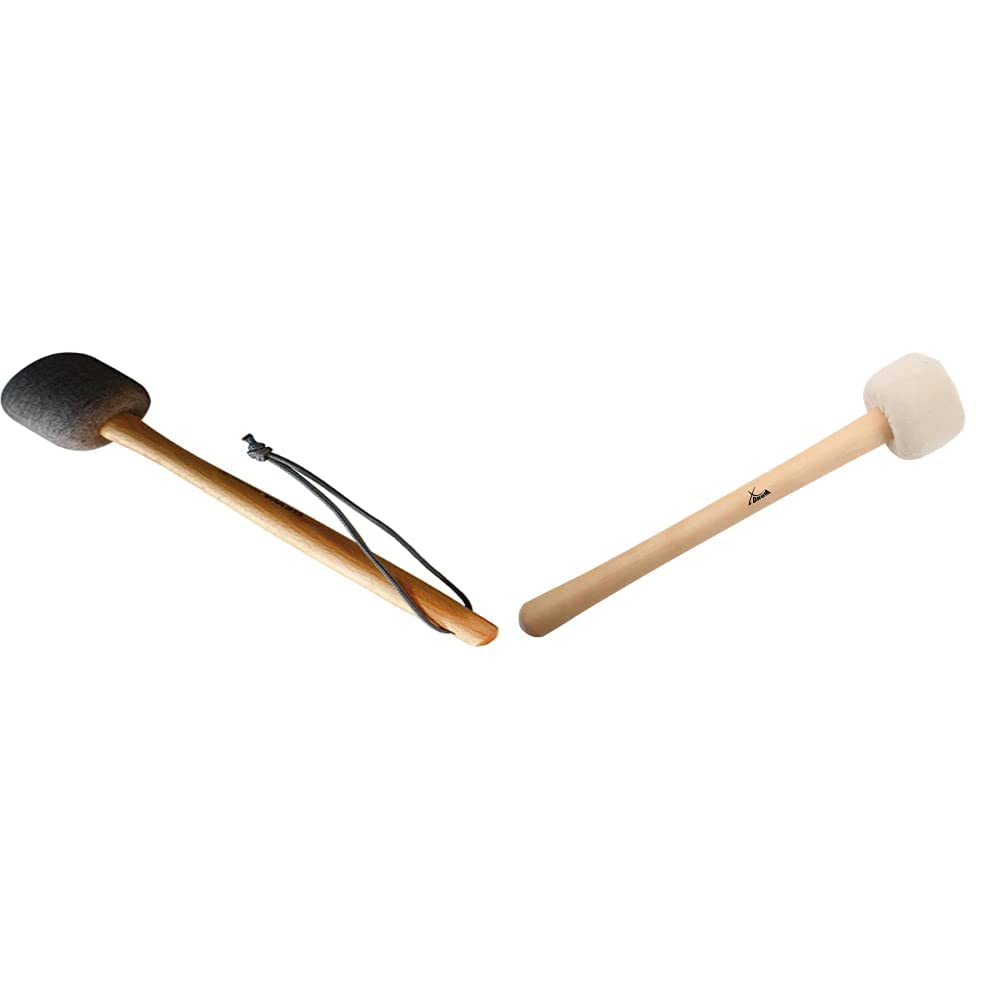 Gewa 822080 Schlägel Große Trommel Marching & XDrum MBD1-H Marsch Schlägel für große Trommel hart (Drumschlägel, Trommelstock, Konzertschlägel für große Trommel, Länge: 32cm, Kopfdurchmesser: 6,5cm)