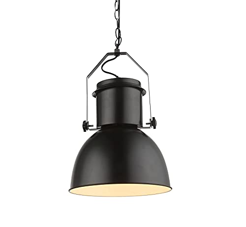 Zwarte hanglamp in industriële stijl - hanglamp zwart vintage industriële eetkamer hanglamp keuken (restaurant lamp… - Afbeelding 5