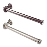 Industrial Pipe Design Triple Toilet Paper Storage/Single Kitchen Towel Holder - Satin Nickel