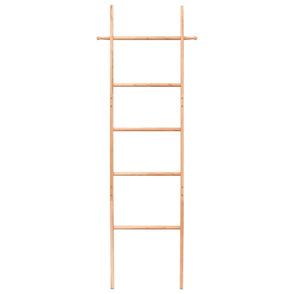 vidaXL Scala Porta Asciugamani 170 cm in Legno Massello di Noce