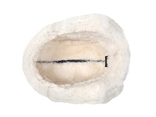 Image of Leather Aviator Shearling Ushanka Trapper Hat Russian Sheepskin Cap Real Fur Winter Hat with Ear Flaps for Men Women