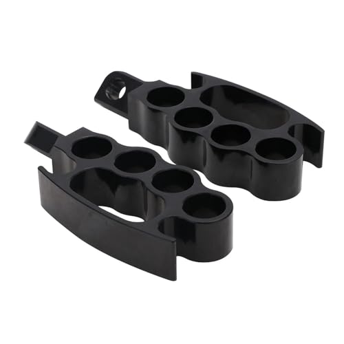 Para Dyna Para Fatboy FLFB FLSTF Para Iron883 Para Sportster883 Reposapiés De Aleación Aluminio Para Motocicleta Pedal Estriberas Moto(Negro)
