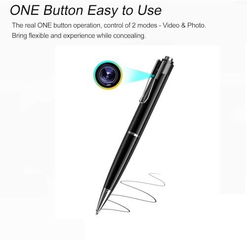 Image of smars Ultra-Small 4K Full HD Pen Camera I Hidden Security Camera with Audio & Video Recording, Long Battery Backup, Supports 128GB Micro SD