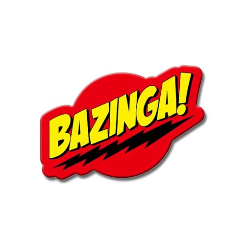 Image of Yey Stylish Fridge Magnet for Refrigerator - Multicolour 3x2 Inch Decorative Kitchen, Home & Office Accessory Idea for Decor Lovers (Bazinga)