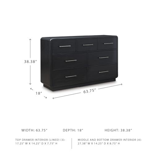 Modern 7-Drawer Dresser with Felt-Lined Top Drawer - Image 4