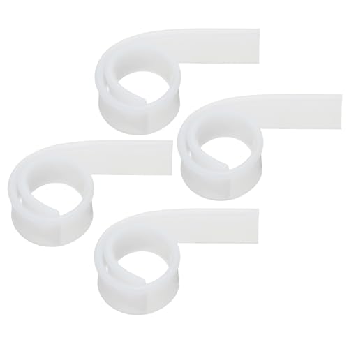 Image of MECCANIXITY Replacement Squeegee Rubber for Window, Glass, Shower Doors, Tile Wall Cleaning, 9.84 Inch, White Pack of 4