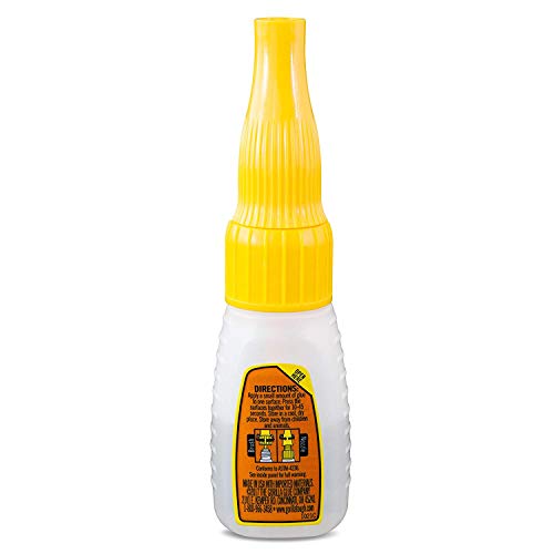 Image of Gorilla Super Glue with Brush & Nozzle Applicator, 12 Gram, Clear, (Pack of 11)