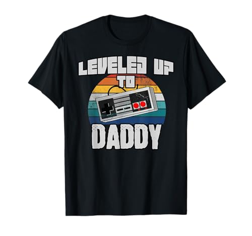 Leveled Up to Daddy 2021 Pronto ser papá regalo Camiseta