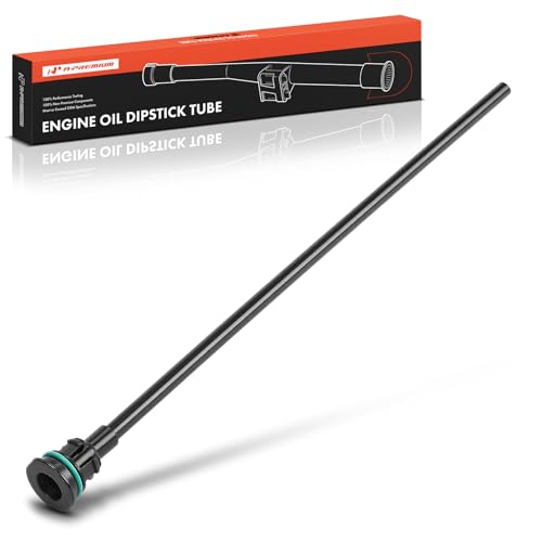A-Premium V8 5.0L Engine Oil Indicator Dipstick Tube with O-Ring Compatible with Ford F-150 F150 Mustang 2011 2012 2013 2014 Replaces BR3Z-6754-B BR3Z-6754-A