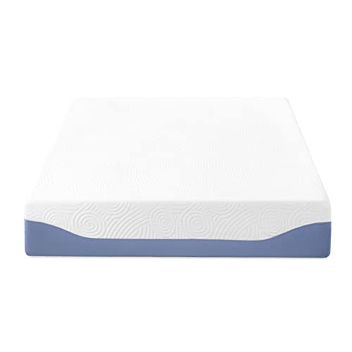 Mellow 12 Inch Cooling Gel-Infused Memory Foam Bed Mattress, Medium Firm Sleep and Breathable Fabric Cover, King, Mattress In A Box