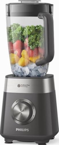 Philips 5000 Series Frullatore – Tecnologia ProBlend Plus, Motore 1000W per Frullati Omogenei, 3 Velocità + Pulse, Vaso da 2L, Lame Rimovibili, Parti Lavabili in Lavastoviglie, Nero (HR3020/20)