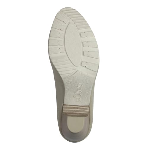 s.Oliver Damen Pumps mit Blockabsatz Bequem, Beige (Cream), 39 EU – Bild 3