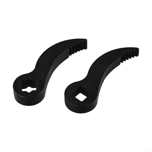 Gdfnmogo Cabezal adaptador de llave de palanca, acero al cromo vanadio tratado térmicamente, ajuste de 1/2 pulgada y 3/8 pulgadas, para reparación de automóviles y mecánica de bricolaje (2 piezas)