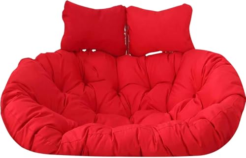 Cojín de repuesto para silla mecedora colgante de dos plazas, lavable e impermeable (150 x 110 cm)
