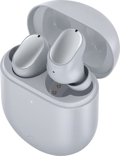 Xiaomi Redmi Buds 3 Pro - 35 dB アクティブ ノイズ キャンセリングを備えたワイヤレス ヘッドフォン、2 台のデバイスとの接続、ワイヤレス充電、グレイシャー グレー、OB02748