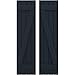 Ekena Millwork ARW102BB414X73OBH Americraft Four 2 Exterior Real Wood Joined Board-n-Batten Shutters w/Z-Bar (Per Pair), 14"W x 73"H, Starless Night Blue
