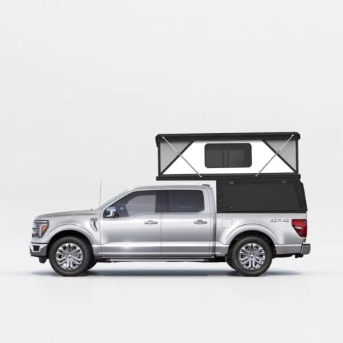 Pop-up Pickup Truck Camper Tent—a Hard-Shell Camper Topper Designed for Off-Road Adventures and Outdoor Excursions.