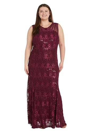 Image of R&M Richards Women's Starlit Siren Sequin Gown