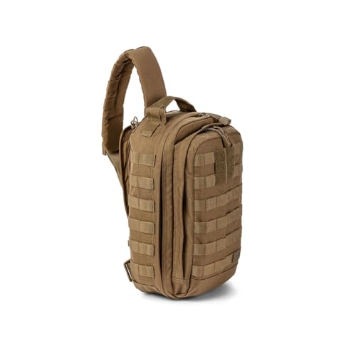 Image of 5.11 Tactical RUSH MOAB 8 Sling Pack 13L - Ambidextrous CCW Ready EDC Messenger Bag - Durable 1050D Nylon, Kangaroo, Style 56810ABR