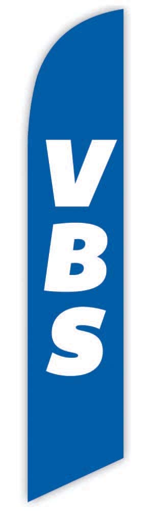 GLOBAL ADVERTISING SOLUTIONS VBS Feather Flag Eye Catching Banner Sign for Business and Marketing Replacement Flag Only Without Hardware