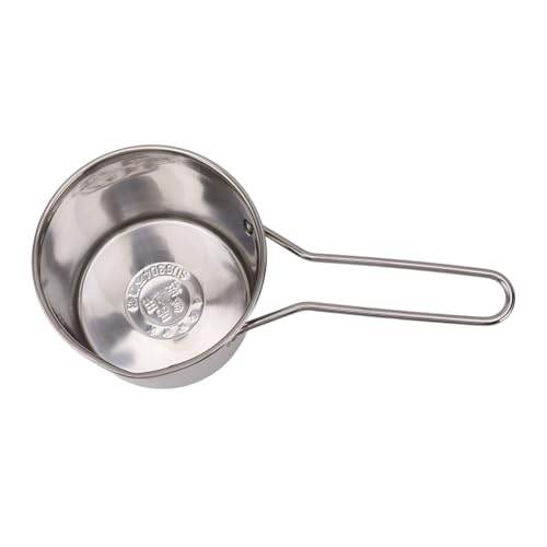 Deep Fryer, Mini Stainless Steel Fryer Pan Oil Saving 304 Stainless Steel Deep Fryer Mini Small Fryers Frying Pot with Long Handle and Drainer Basket Filter (#4)