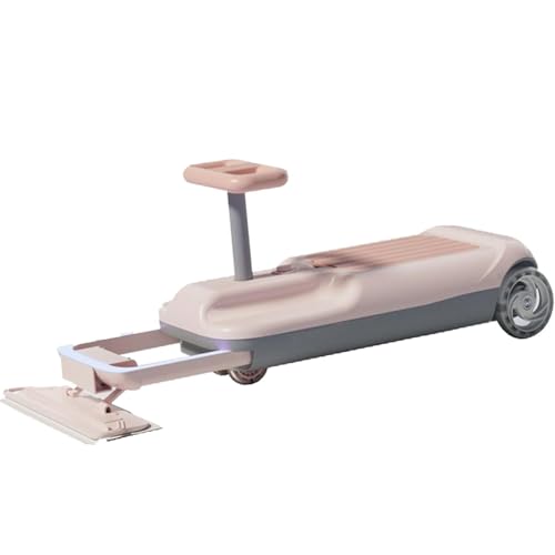Kart para niños Montar en el Suelo con Velocidad Variable, Ruedas Brillantes y Espacio de Almacenamiento para Fregar por diversión