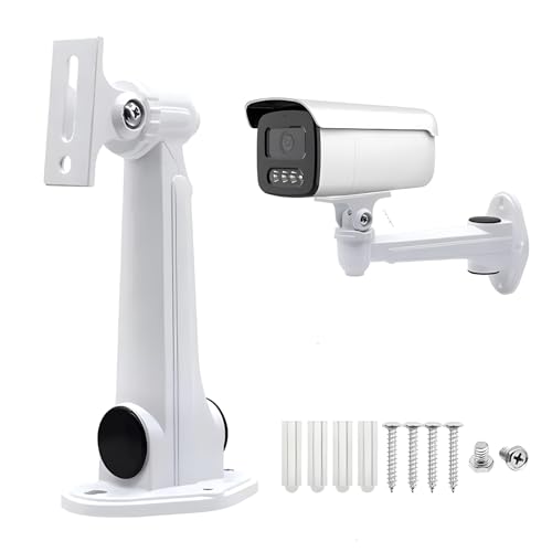 UQISOVI Adjustable Security Wall Mount Indoor/Outdoor Universal CCTV Security Camera Mounting Bracket, Aluminum Alloy Wall Ceiling Mount Holder Stand Monitor Rotary Bracket for Surveillance Camera