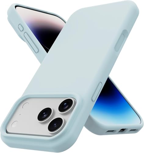 Image of Back Cover Compatible with iPhone 17 Pro Max Case Liquid Silicone Full Protection Shock Proof Back Cover for iPhone 17 Pro Max (Mint)