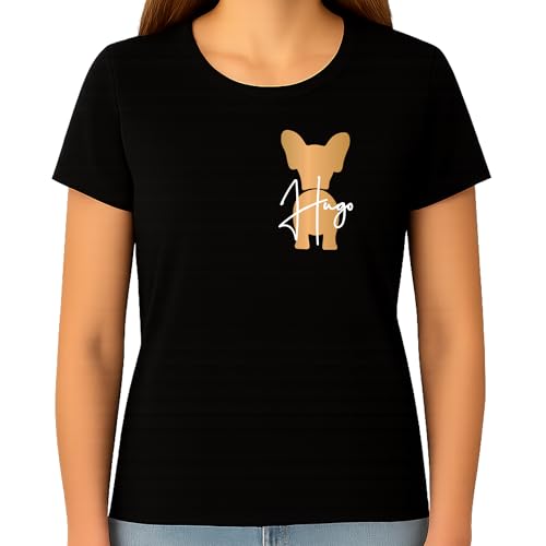 T-Shirt mit Hundemotiv Hundepfote für Hundebesitzer Frauen Männer, Damen Herren Tshirt personalisiert Motiv Hunde und Pfote Spruch Baumwolle, Geschenk für Hundeliebhaber Hundemama Hundefreunde