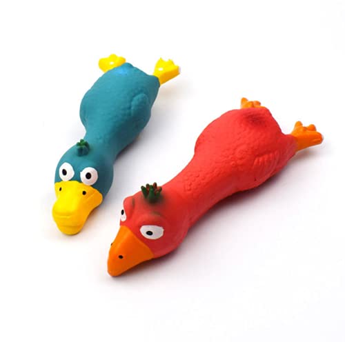 PETS EMPIRE 2pcs 11cm Shrilling Chicken Pet Dog Screaming Squawking Fun Toy Rubber Plastic Squeeze (B07NP9BBX6) Amazon Price History, Amazon Price Tracker