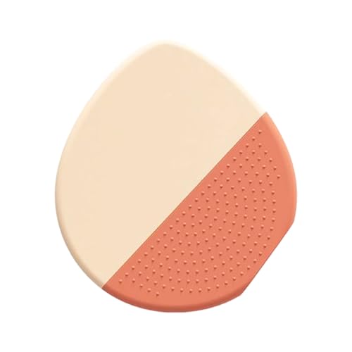 Brocha de silicona para base de maquillaje, brocha plana de silicona, herramienta cosmética de crema líquida, licuadora de contorno suave para maquillaje facial, artista profesional, principiante