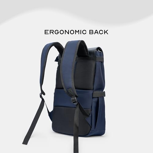 Image of Assembly Kairo 23L Laptop Backpack for Men Women 15.6 Inch Premium PU Leather Office Travel Bag with Tablet Compartment