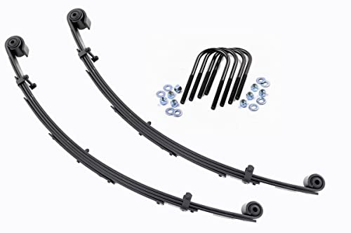 Rough Country Front Leaf Springs for Ford F-250/F-350 SuperDuty (1999-2004) with 4' Lift, Set of 2