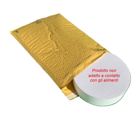 Base in polistirolo per Torte in alta densità, diametro cm 50 x 20 cm di altezza, superficie liscia, ideale per Feste di Compleanno e Cake design