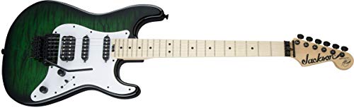 Jackson USA Signature Adrian Smith San Dimas SDQM MN Transparent Green Burst – Guitare Électrique - Les Beatles, Paul McCartney, John Lennon, RIngo Starr, George Harrison Jackson USA Signature Adrian Smith San Dimas SDQM MN Transparent Green Burst - Guitare Électrique – Image 6