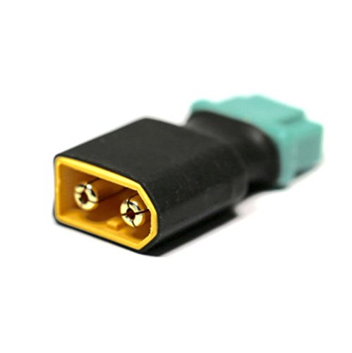 Adaptateurs MPX 6P Vers XT60 Femelle – Lot De 2, Dorés, Anti-polarité, 30 A, Pour Batterie Lipo Multiplex